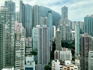 Obraz premium skyscrapers in hong kong
