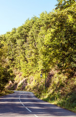 Mountains in the alps of France on a cloudy day