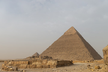Fototapeta na wymiar The Pyramid of Khafre or of Chephren