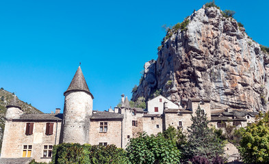 Obraz premium La Madeleine rural village in France on a sunny day