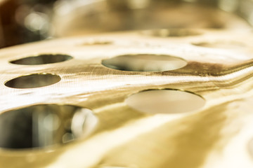 perforated shiny cymbal