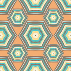 Mandala line seamless pattern, tribal ethnic motif. Ornament for wallpaper, textiles, greeting card,  packing, web. Vector  illustration.