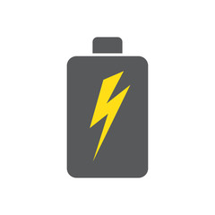 Obraz premium Battery icon on white background for graphic and web design, Modern simple vector sign. Internet concept. Trendy symbol for website design web button or mobile app