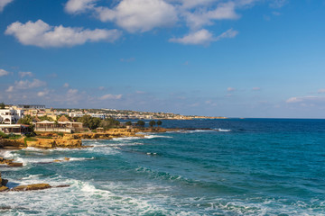 Coast down Crete Island (Limenas Chersonisou).