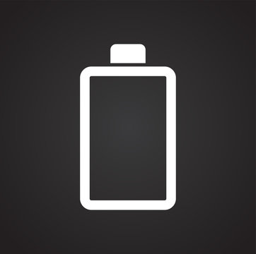 recommend clip art: Battery icon on black background for graphic and web design, Modern simple vector sign. Internet concept. Trendy symbol for website design web button or mobile app