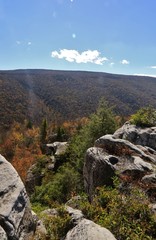 Mountains in the distant landscape