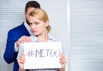 Sexual harassment in business office. Prejudice office. Sexual assault and harassment at workplace....