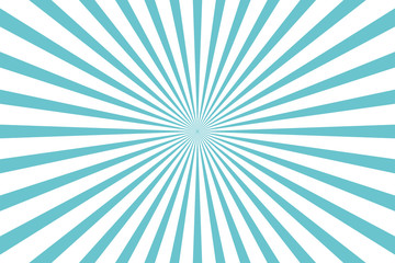 Simple blue and white background. Stripes in retro pop art style