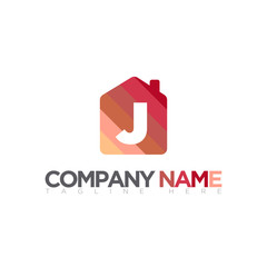 HOME ALPHABET LOGO TEMPLATE