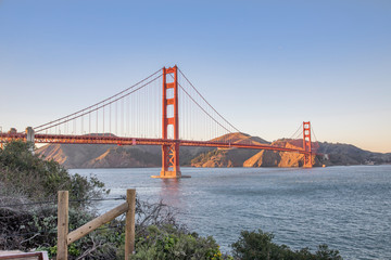 Fototapeta na wymiar The Golden Gate Bridge in San Francisco
