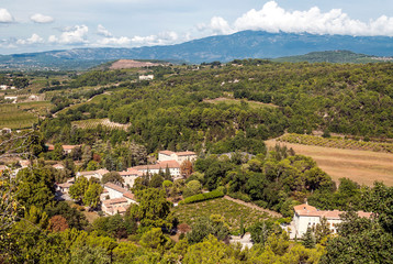 Fototapeta premium Mountains in the alps of France on a cloudy day