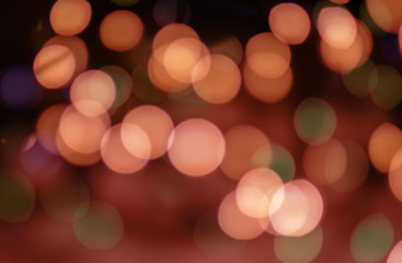 Abstract bokeh background. The lights are out of focus.