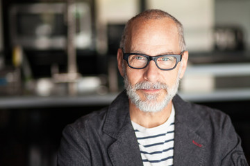 Portrait Of A Senior Man Looking At The Camera. He's confident	