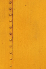 Old Yellow Metal With Rivets