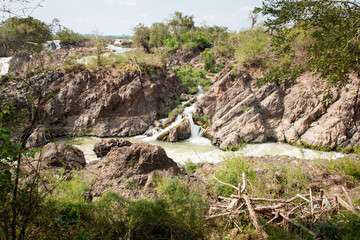 waterfall in a park near Don Det, Laos