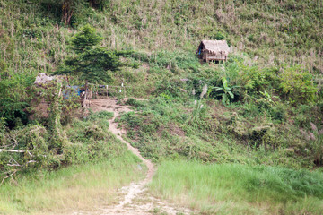 hut on a slope