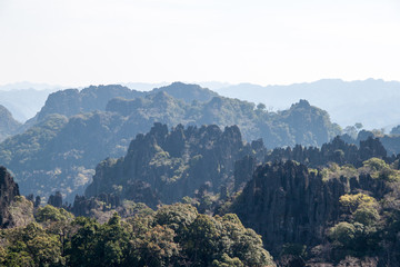 Karst plateau in Laos