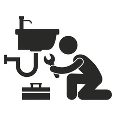 plumber worker icon