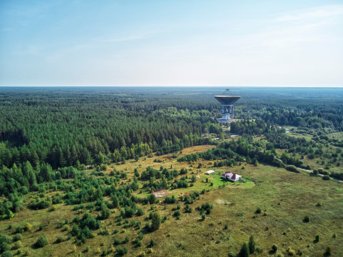Kalyazin Radio Astronomy Observatory. Radio telescope. Research Institute. Kalyazin, Tver region, Russia