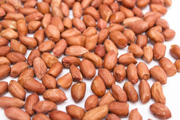 Peanuts, for background or textures. Uncleaned inshell peanuts.