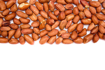 Peanuts, for background or textures. Uncleaned inshell peanuts.