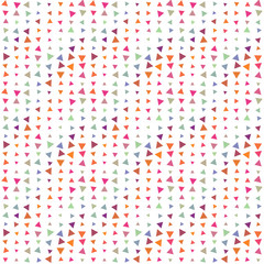 Abstract seamless pattern background with multi-colored varied triangles.