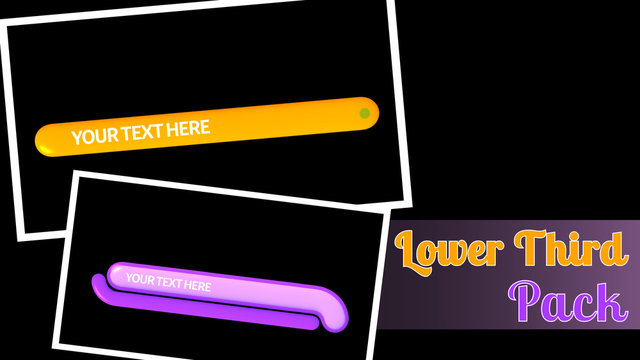 Looping Panels Lower Third