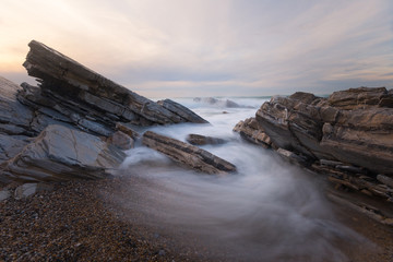 Spot from the beach of Bidart, at Basque Country.