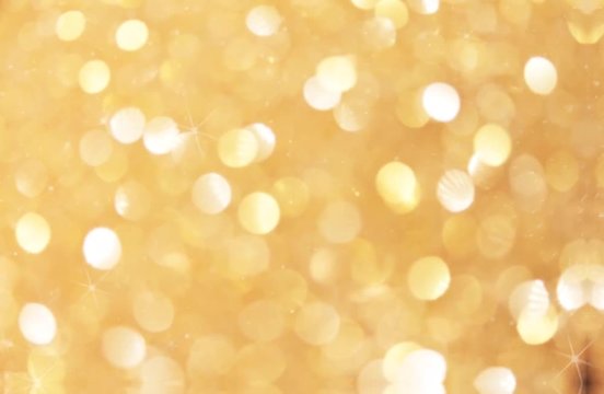 bokeh sparkle glitter background Defocused gold abstract Christmas copy space