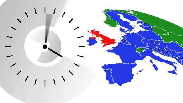 Animated clock video