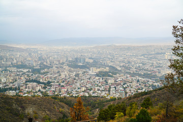 Fototapeta na wymiar The beautiful Georgian city of Tbilisi