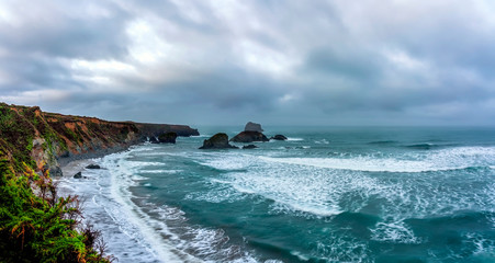 Beach at Morning Light from Bluff