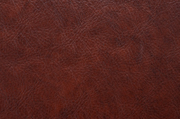 Red, brown leather, skin texture. Background rough, abstract. 
