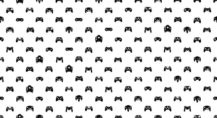 Video game controller gamepad background Gadgets seamless pattern © Darcraft