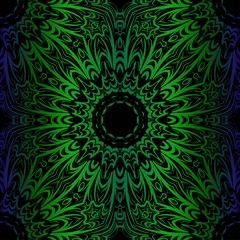 Abstract vector seamless pattern with abstract floral and leave style. Repeating sample figure and line. For modern interiors design, wallpaper, textile industry.