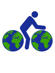 erde ökologisch klimawandel schützen planet fahrradweg fahrrad fahrer fahren biker sport tour piktogramm spaß zweirad gesund ausdauer schnell rad clipart design