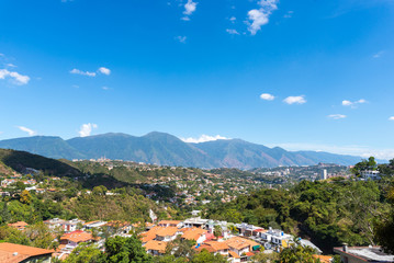 Naklejka na ściany i meble Aerial View of Caracas City