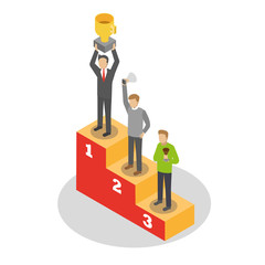 Isometric Winner Stand