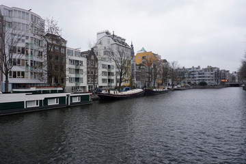 Naklejka premium Old Amsterdam architecture