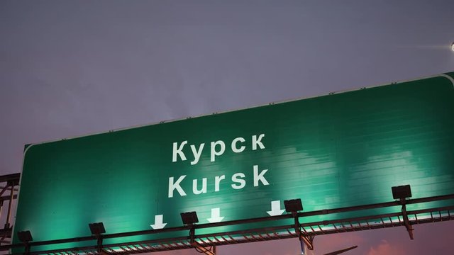 Airplane Landing Kursk during a wonderful sunrise
