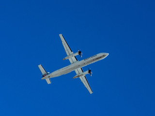 plane in the sky