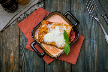 lasagna Bolognese on a plate