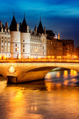 Shining Paris at night