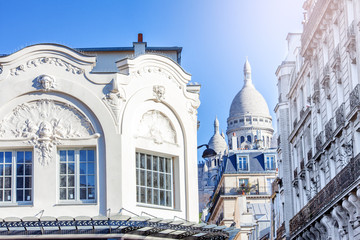 Sacré-Coeur Basilica on the hill of Montmartre in Paris, France