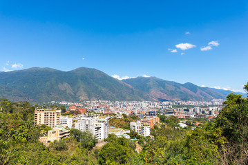 Fototapeta na wymiar Panoramic View of Caracas City