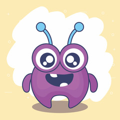 cute monster card icon