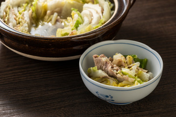 白菜と豚バラの重ね鍋