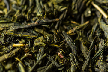 茶葉のクローズアップ