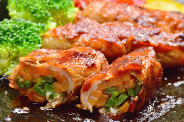 豚肉のロール巻