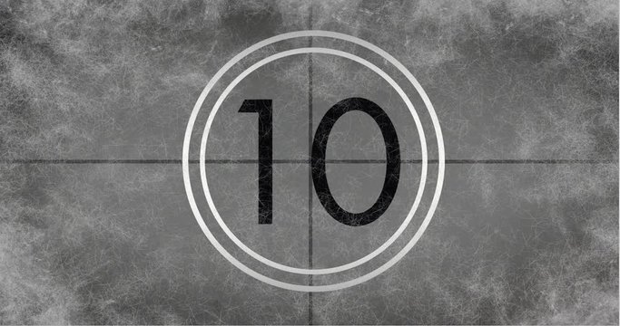 Animated countdown video 4k